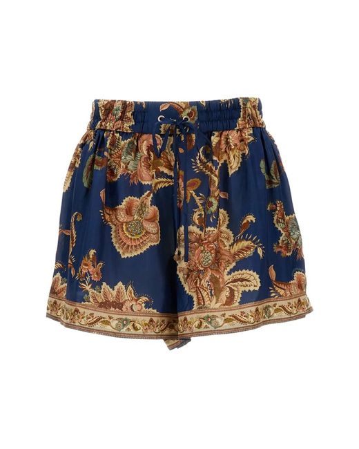 Zimmermann Blue Short Shorts