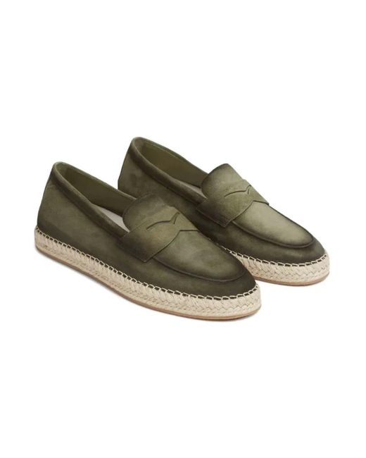 Santoni Green Espadrilles for men