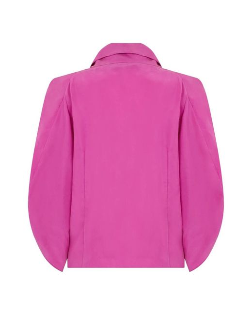 Alberta Ferretti Blouse Met Strik in het Pink