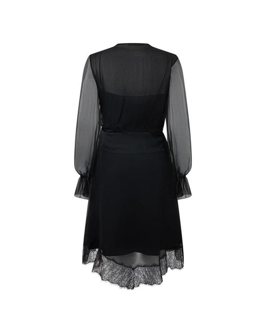 Alberta Ferretti Black Midi Dresses
