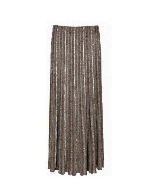 D.exterior Midi Rok in het Brown