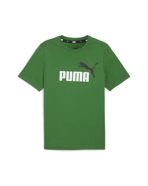 PUMA Logo t-shirt essential in Green für Herren
