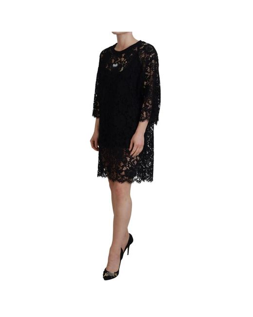 Dolce & Gabbana Black Short Dresses