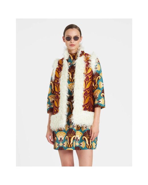 LaDoubleJ Top Met Lammy Afwerking in het Orange