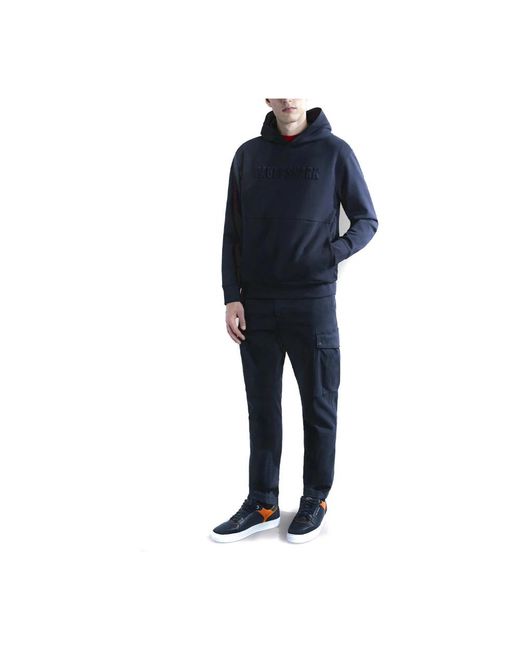 Paul & Shark Blue Hoodies for men