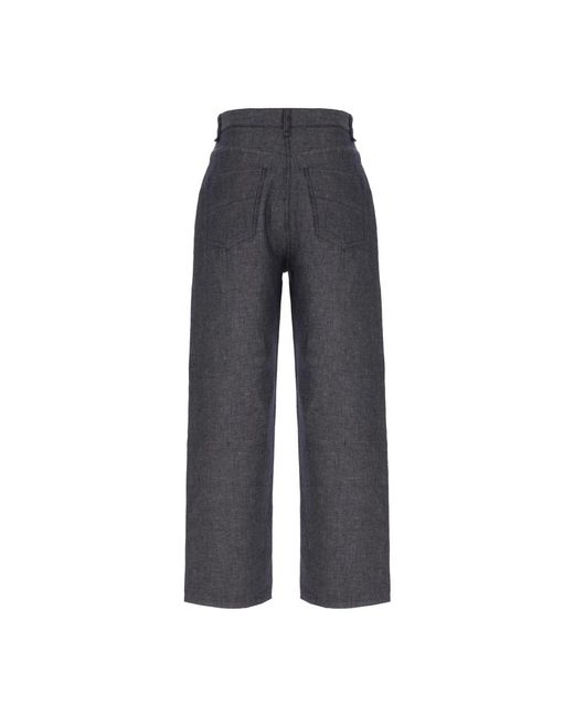 Fendi Gray Wide Jeans for men