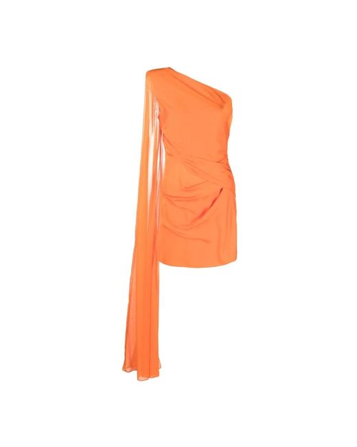 Roland Mouret Orange Party Dresses