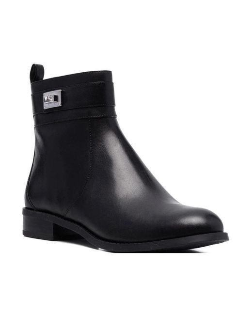 Michael Kors Black Padma -Gurt flacher Bootie