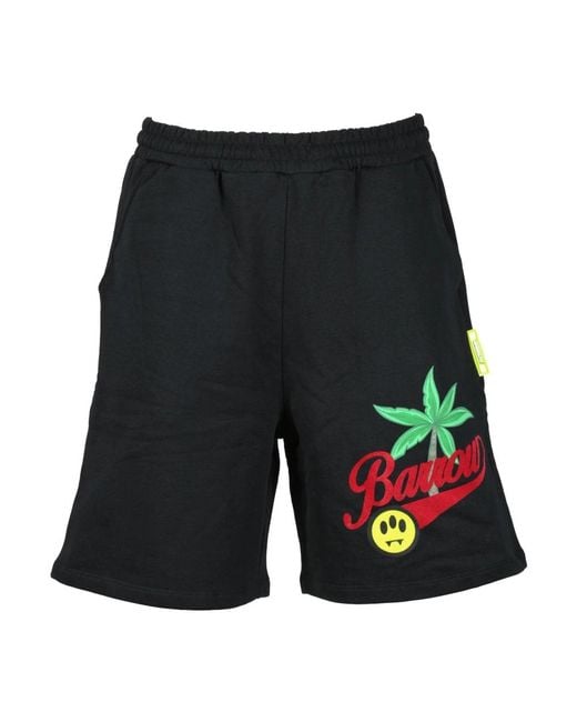 Barrow Black Casual Shorts for men