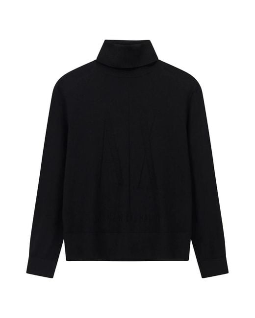 ARMANI EXCHANGE Black Turtlenecks for men