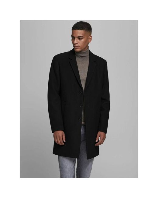 Jack & Jones Black Single-Breasted Coats for men