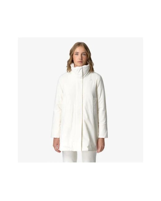 K-Way Jassen ,Wit ,Stijlvolle Winterjassen Voor Jou in het White