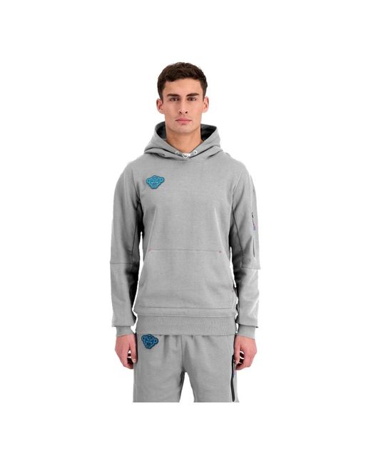 BLACK BANANAS Gray Hoodies for men
