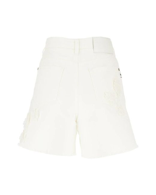 Ermanno Scervino White Short Shorts