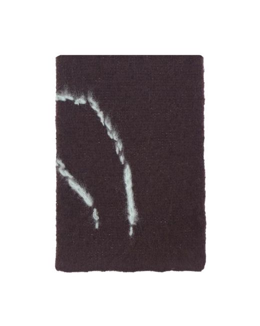 Dries Van Noten Black Winter Scarves for men