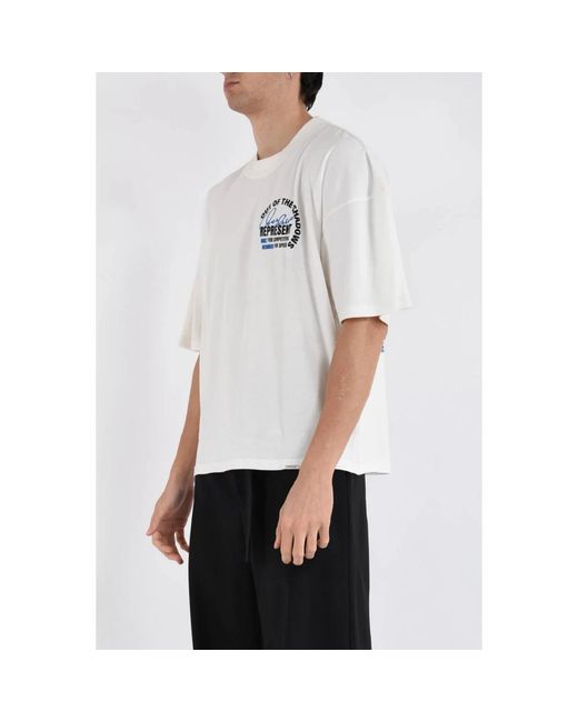 Represent White T-Shirts for men