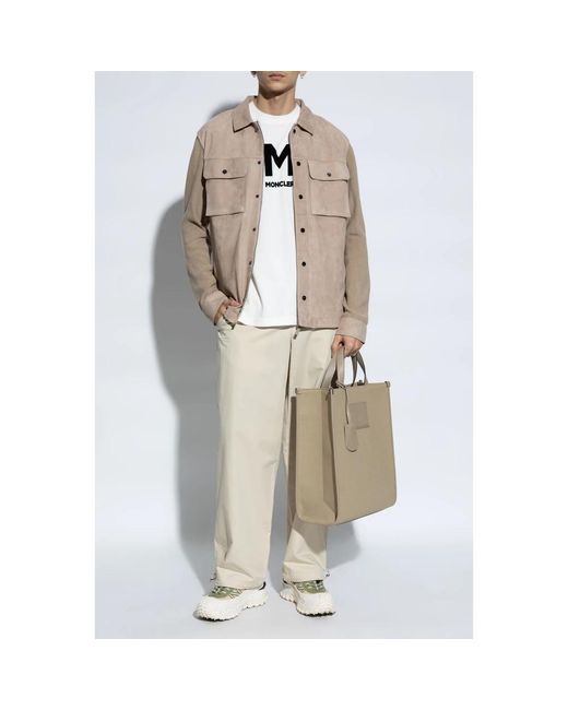 Moncler Natural Wide Trousers for men
