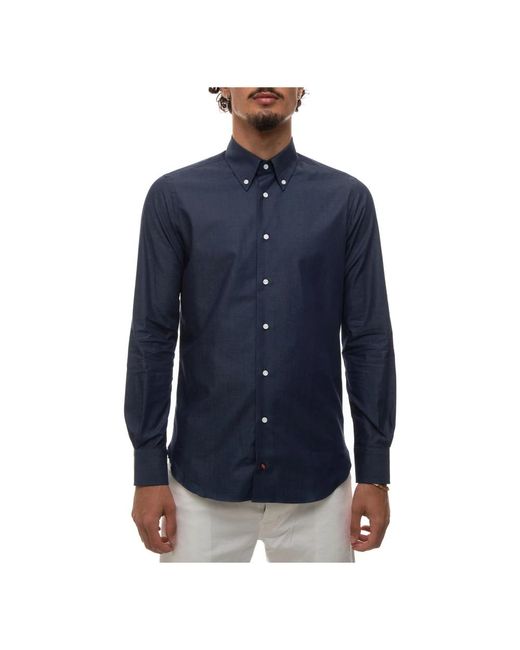 Carrel Blue Casual Shirts for men