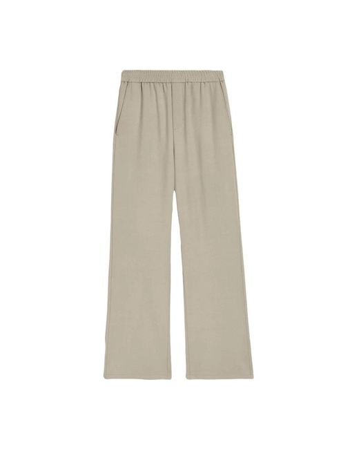 AMI Gray Wide Trousers for men
