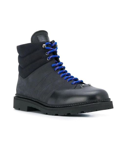 Bally Blue Lace-Up Boots for men