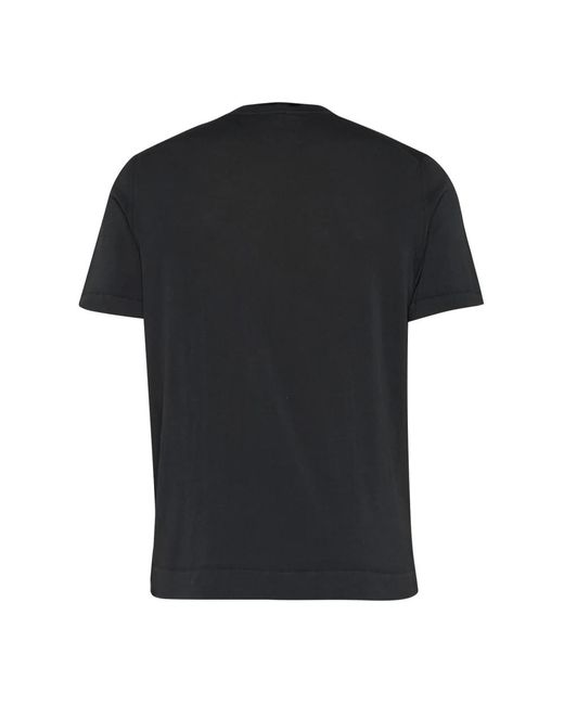 Drumohr Rundhals t-shirt in Black für Herren