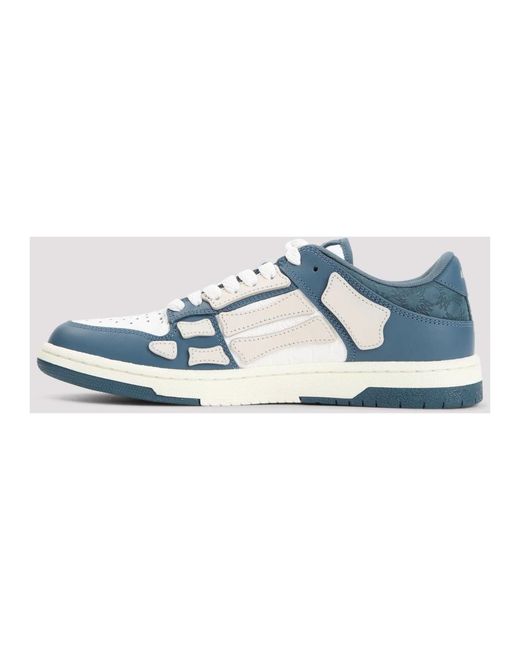 Amiri Blaue ledersneaker stilvolles design in Blue für Herren