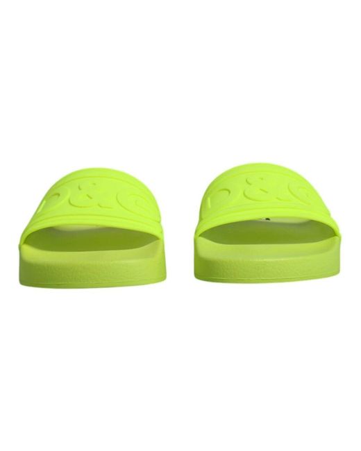 Dolce & Gabbana Green Sliders