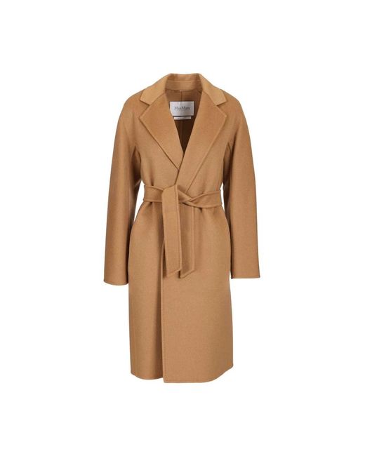 Max Mara Brown Belted Coats