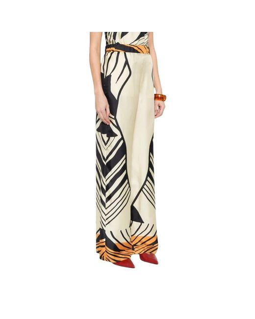 Raquel Diniz Metallic Wide Trousers