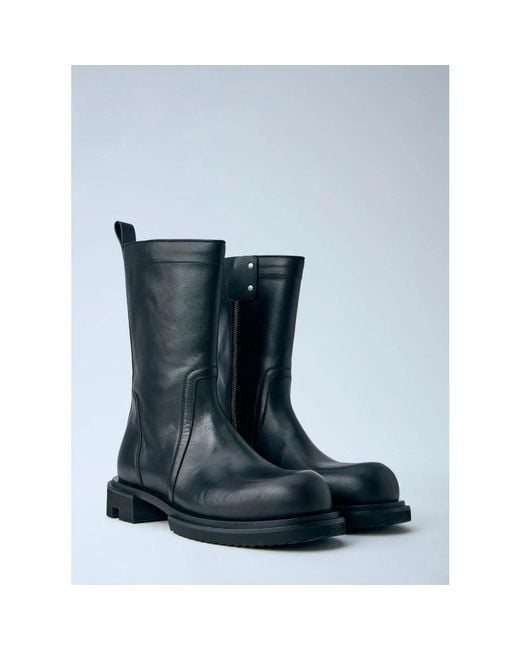 Rick Owens Blue Ankle Boots for men