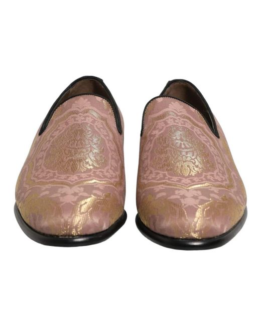 Dolce & Gabbana Pink Loafers for men