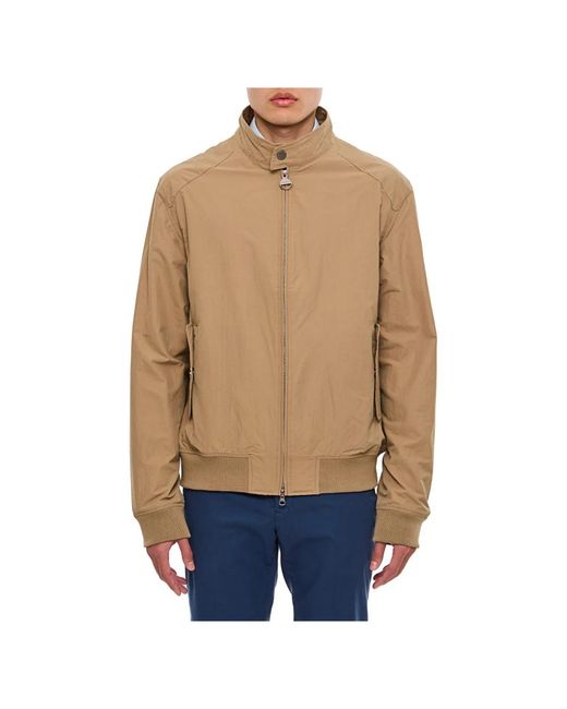 Barbour Jassen ,Bruin ,Katoen Rectifier Harrington Jacket in het Natural voor heren