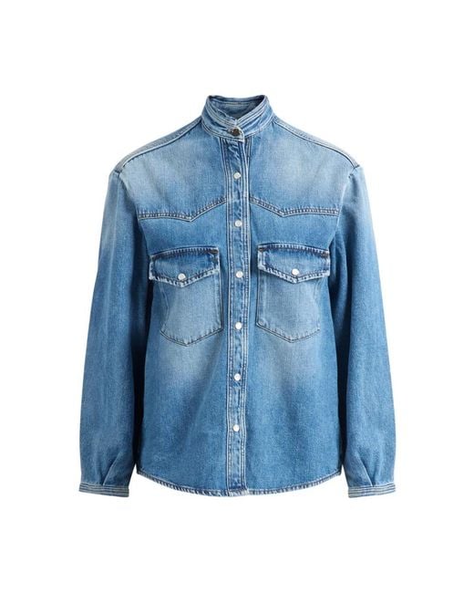 Nine:inthe:morning Ketty Patch Shirt in het Blue