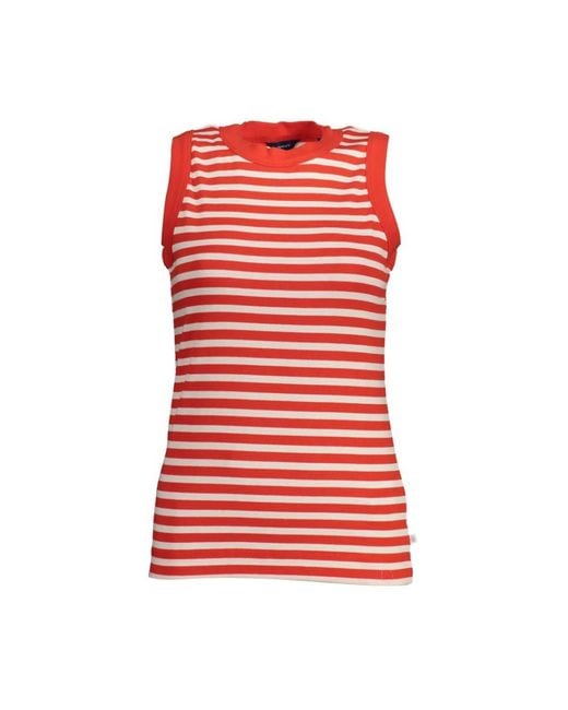 Gant Red Sleeveless Tops