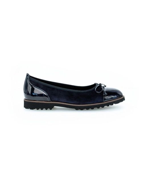 Gabor Blue Marineblaue wildlederballerinas