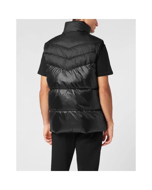 Chompa sin mangas Philipp Plein de hombre de color Black