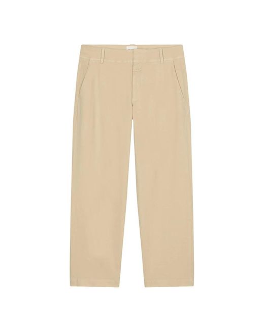 Closed Natural Cropped Trousers