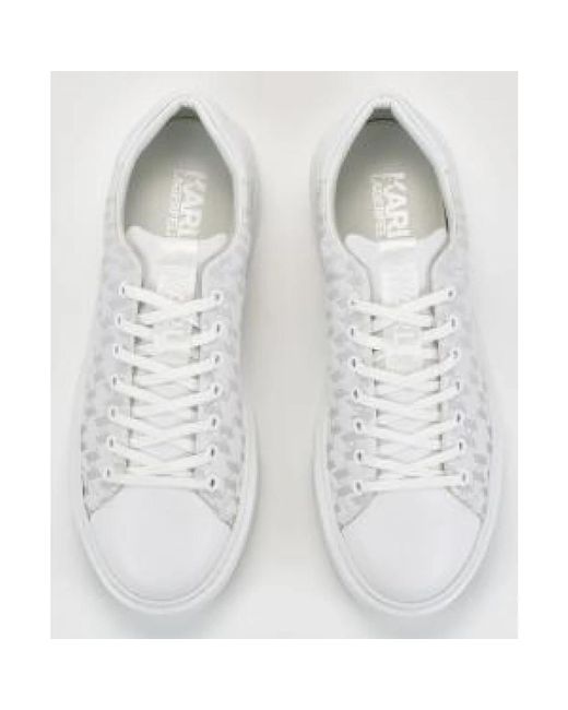 Karl Lagerfeld Weiße sneakers regular fit in White für Herren