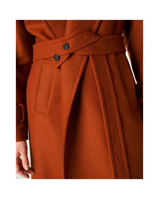 Jucca Brown Belted Coats