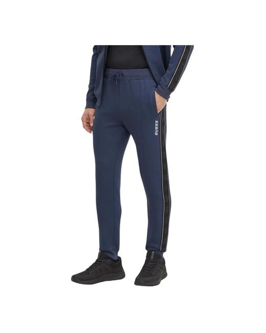 Guess Mickey Sweatpants in het Blue voor heren