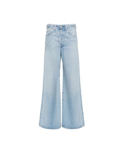 Citizens of Humanity Blue Wide Jeans