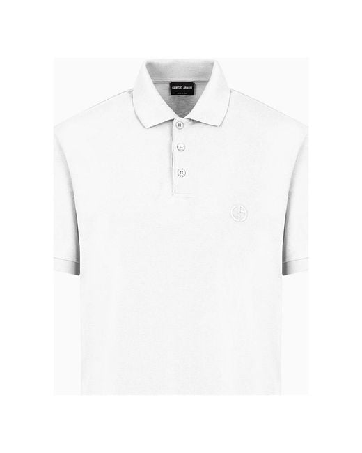 Giorgio Armani White Polo Shirts for men