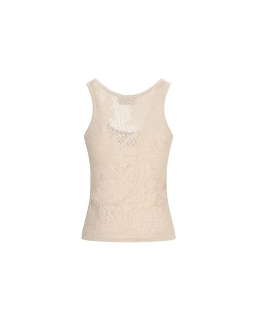 Blumarine Sleeveless Tops in het Natural