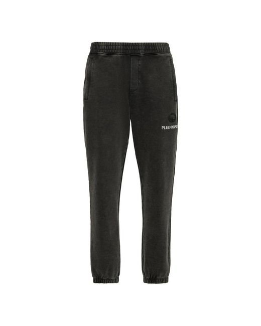 Philipp Plein Fitness ,Zwart ,Katoen Joggingbroek Cold Dye in het Black voor heren