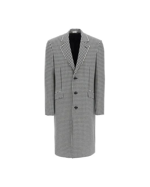Alexander McQueen Gray Single-Breasted Coats for men