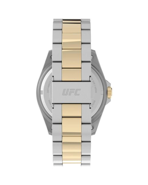 Timex Accessoires ,Veelkleurig ,Analoge Roestvrijstalen Horloge Ufc Deput in het Metallic voor heren