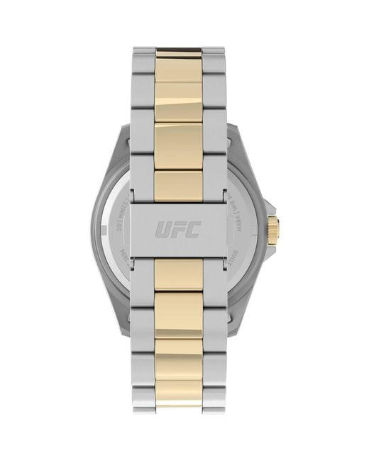 Timex Accessoires ,Veelkleurig ,Analoge Roestvrijstalen Horloge Ufc Deput in het Metallic voor heren
