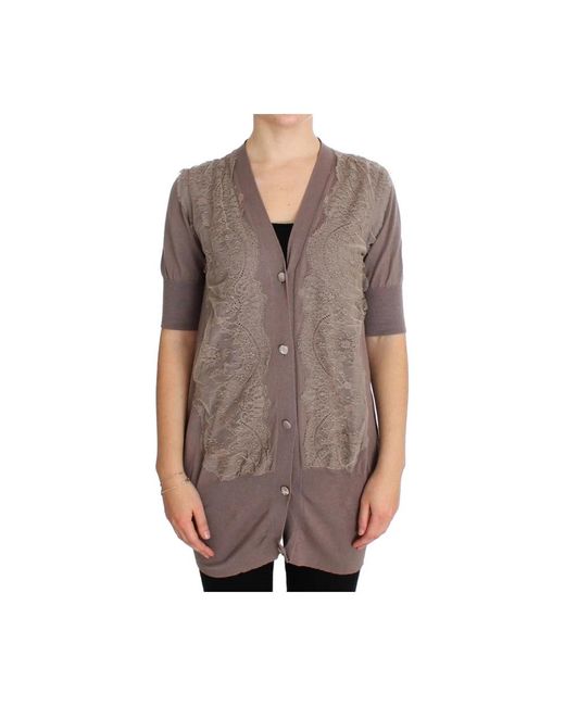Pink Memories Cardigans in het Brown
