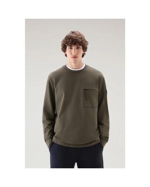 Woolrich Gray Sweatshirts for men