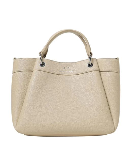 ARMANI EXCHANGE Natural Tote Bags